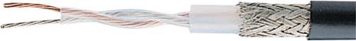 Actual product image Bedea Coaxial cable twisted pair 7x0.29 mm copper wire tinned black (105 dB, Antenna cable)