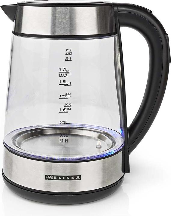 Image du produit Melissa Digitaler Wasserkocher | 1,7 l | 2200 W | Glas | 50/70/80/90/100 °C Voreinstellungen | 360° (1.70 l)