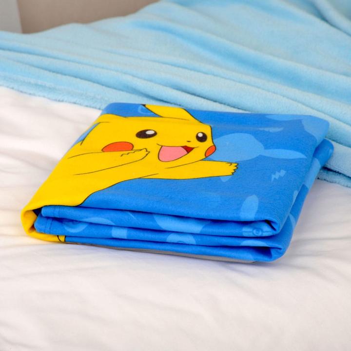 Actual product image Herding Pokemon couverture polaire Starter Pokemon 130 x 160 cm (130 x 160 cm)