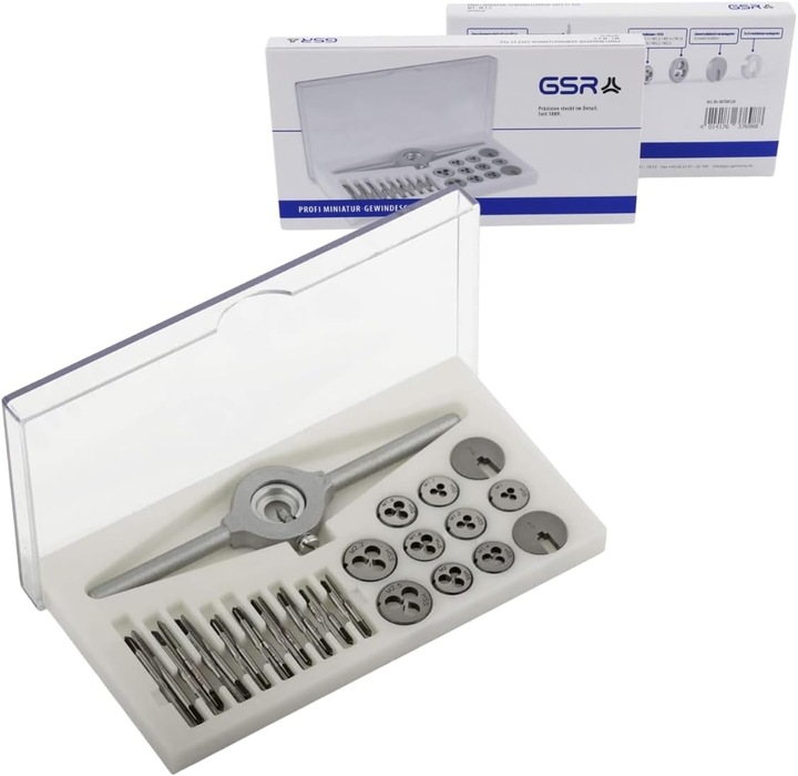 Produktbild GSR 31 tlg. HSS Miniatur Gewindeschneidsatz M1-M2,5