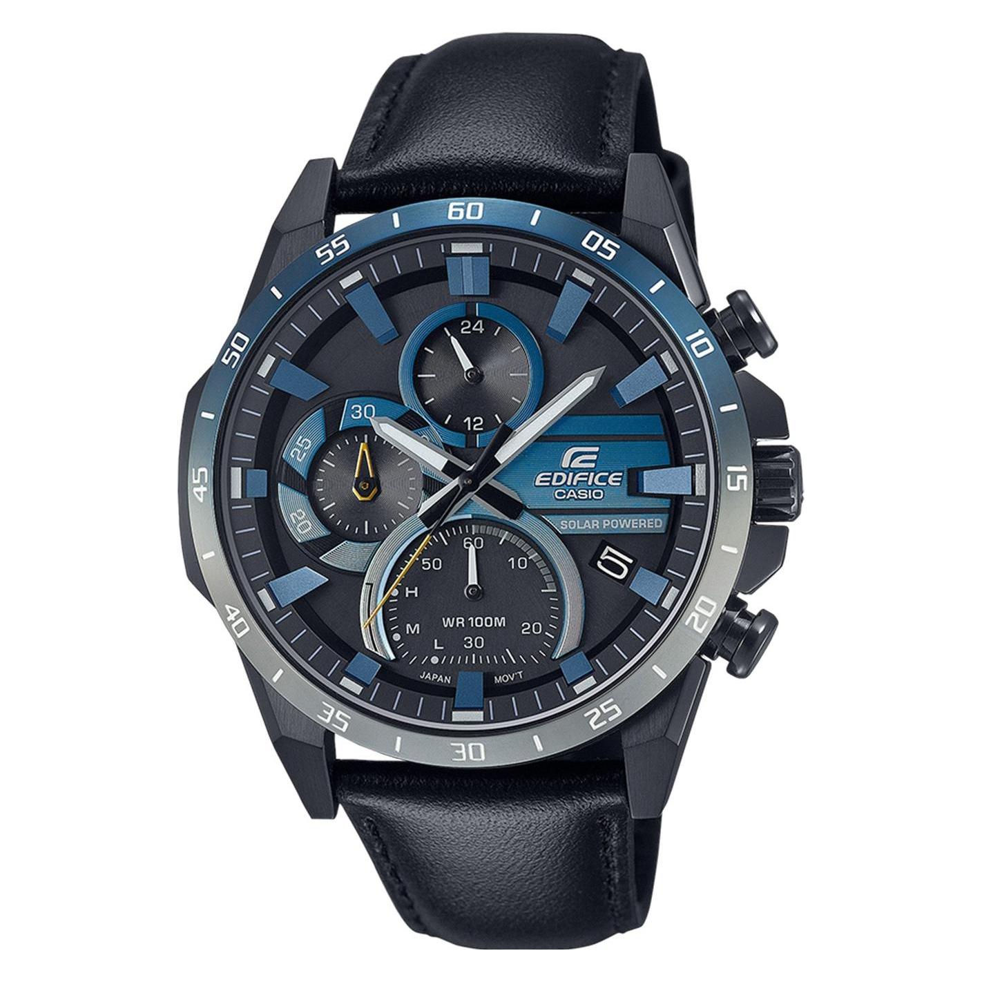 Casio, Horloge, Bouwwerk Nacht, Zwart, (Chronograaf, 50 mm)