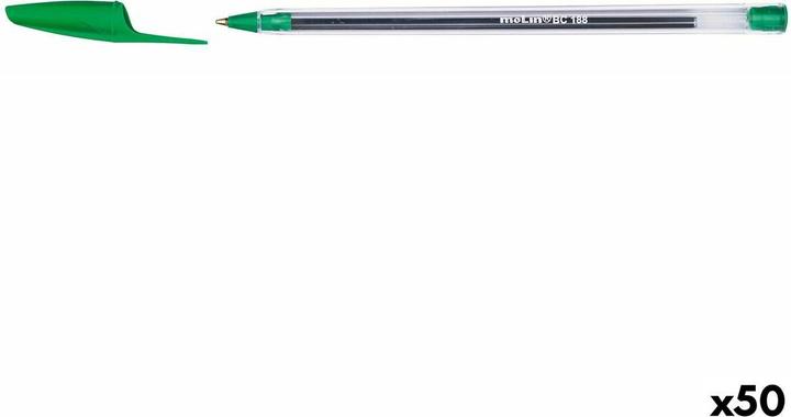 Actual product image Molin Pin BC188 crystal 1 mm green (50 pieces) (Green, 50x)