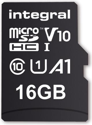 Actual product image HIGHSPEED MICROSDHC/XC V10 UHS-I 16GB (16 GB, microSD, U1, UHS-I)