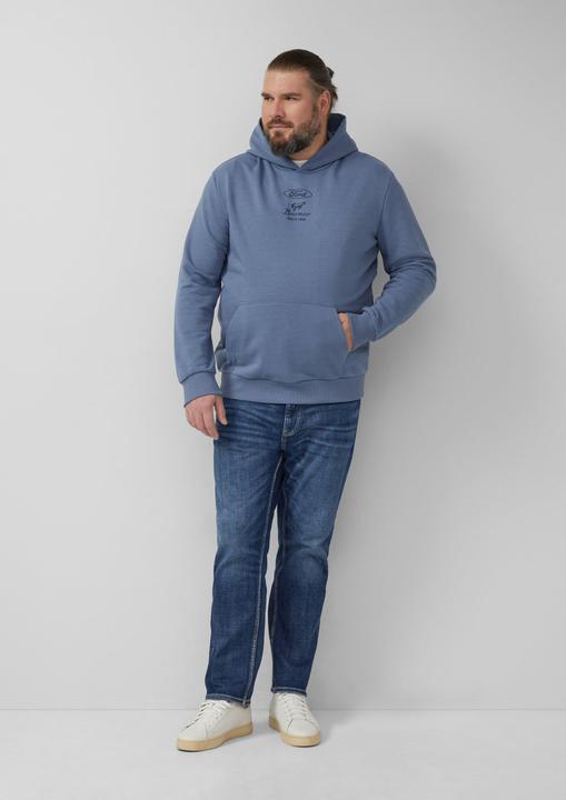 Produktbild s.Oliver Sweatshirt Softer Hoodie im Relaxed Fit mit Artwork (5XL)