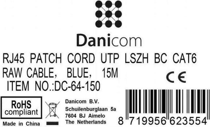 Produktbild Dsit CAT6 Netzwerkkabel 100% Kupfer (CAT6, 15 m)
