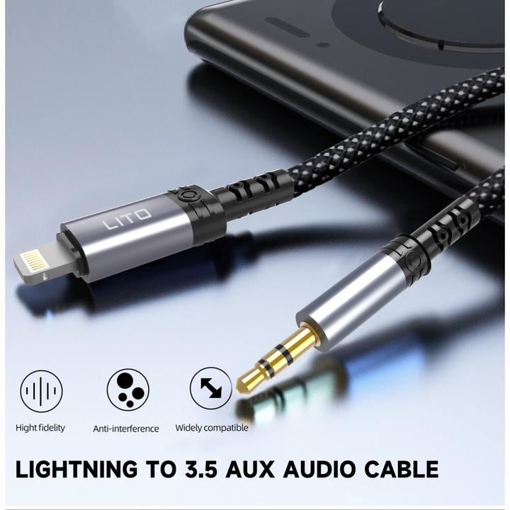 Produktbild Lito - Audiokabel AUX 3.5mm - Lightning (1 m)