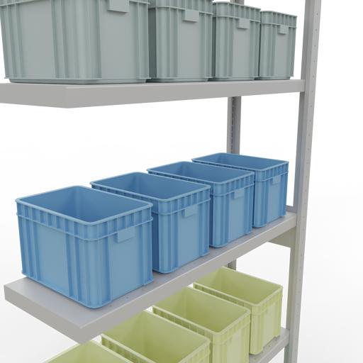 Actual product image Schulte Lagertechnik MULTIplus330 boltless bay system with length ledger