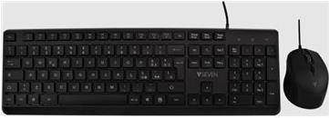 V7 USB Pro Keyboard Mouse Combo It Qwerty Italian Lasered Keycap (IT, Cable)