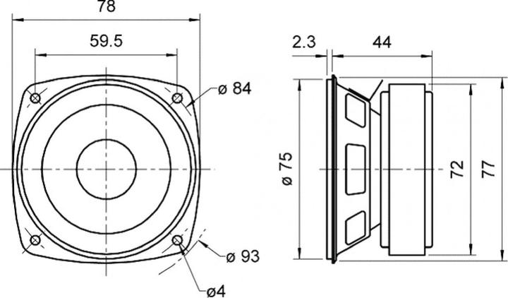Produktbild Visaton HiFi-Breitbandlautsprecher FRS 8 M