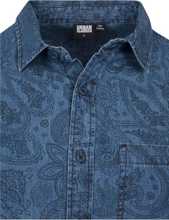 Produktbild Urban Classics Printed Paisley Denim Shirt (S)