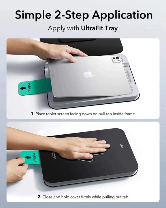 Image du produit ESR ULTRAFIT TEMPERED GLASS 2-PAKET FÜR IPAD PRO 13” 7 / 8 / 2024-2025 KLAR (2 pcs, Apple iPad Pro 13 2024, Apple iPad Pro 13 2025)