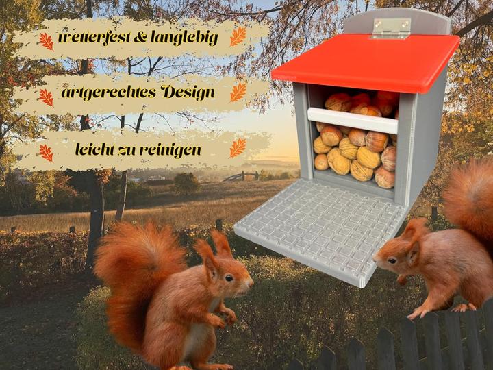 Actual product image Printin3D Eichhörnchen-Futterhaus
