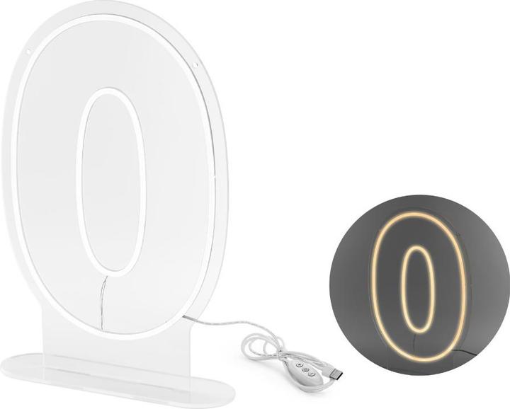 Actual product image Partydeco Neon LED Schriftzug - 0 - Weiss (1 pcs.)