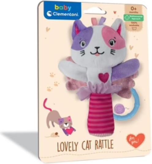 Image du produit Clementoni Bébé - hochet en peluche chat