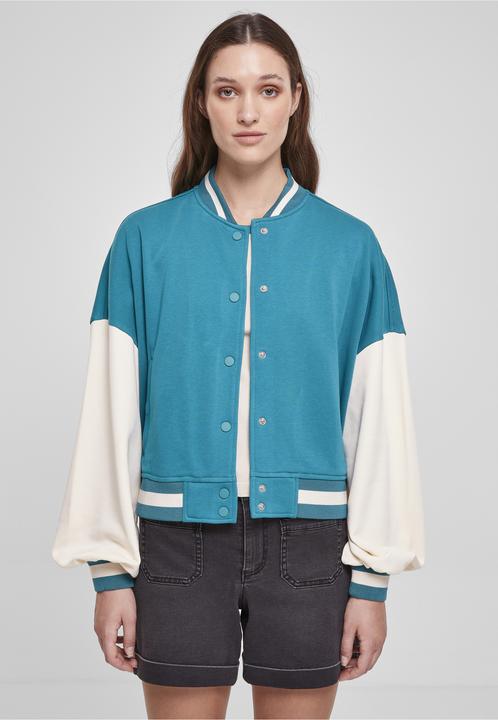 Actual product image Urban Classics Oversized Two Tone College Terry Jacket (4XL)