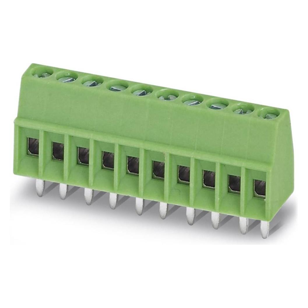 Phoenix Contact PCB-aansluiting 2,54mm 6-polig, Kabels + Stekkers, Groen
