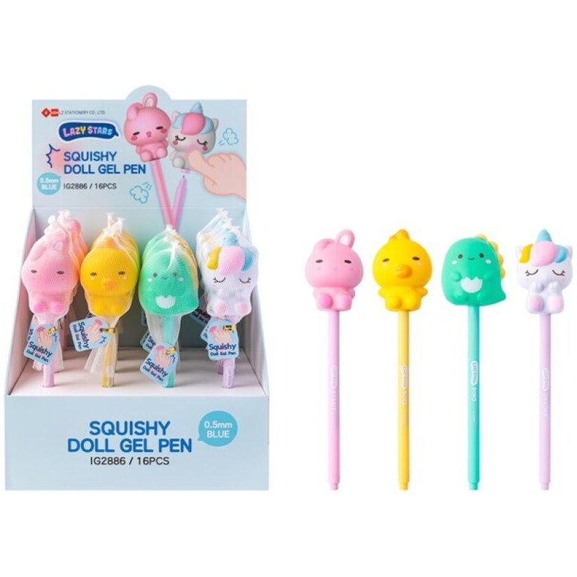 Vyapara Group Penna 3D Squishy Doll 1pz Assortimento