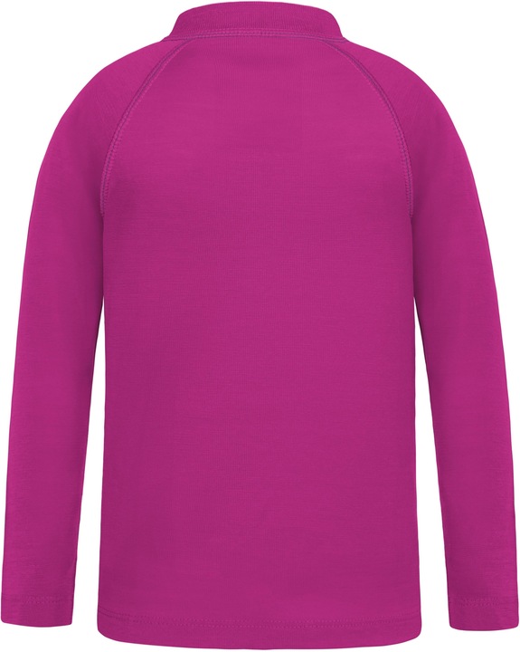Actual product image Normani Kids merino long sleeve with 1/4 zip "Nyapari" - 9545 (122, 128, 125 B)