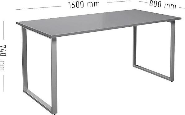 Image du produit kaiserkraft Table polyvalente DUO-O (160 x 80 x 74 cm)