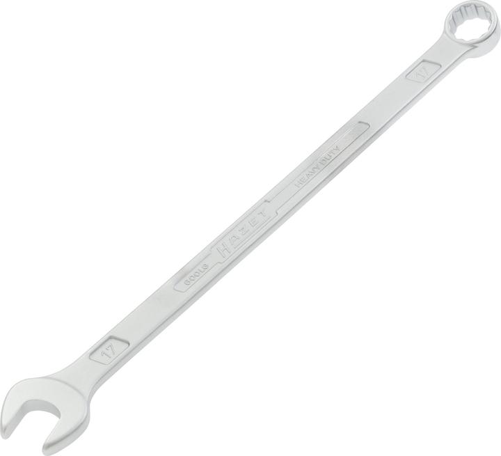 Actual product image HAZET Combination wrench ∙ extra long ∙ slim design 600LG-17 ∙ Outside 12-point traction profile ∙ … (17 mm)