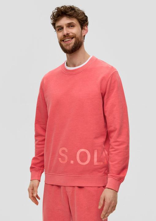 Image du produit s.Oliver Sweatshirt Baumwoll-Sweatshirt mit Logo-Print (L)
