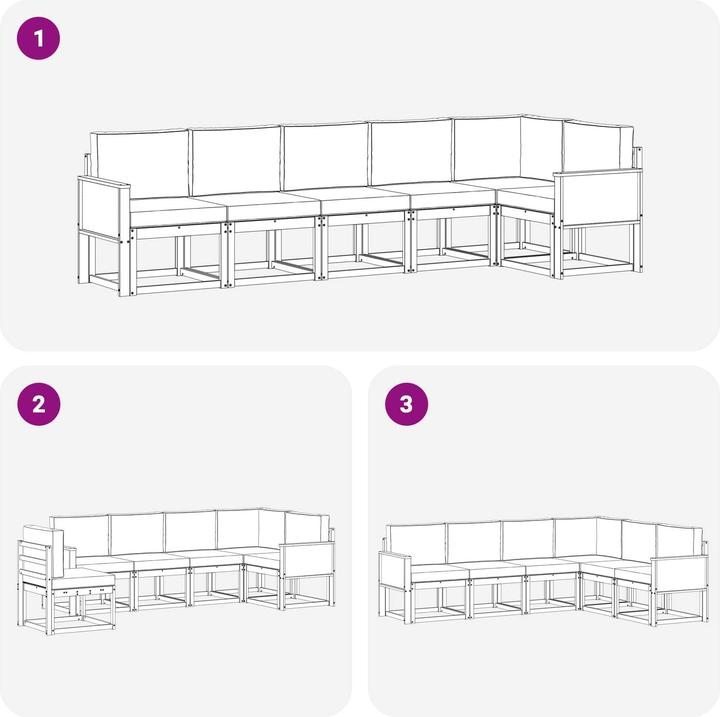 Produktbild vidaXL Outdoor-Sofa