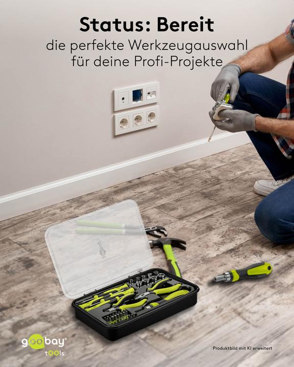 Actual product image Goobay Werkzeug-Set Advanced, 49-tlg. (49 pieces)