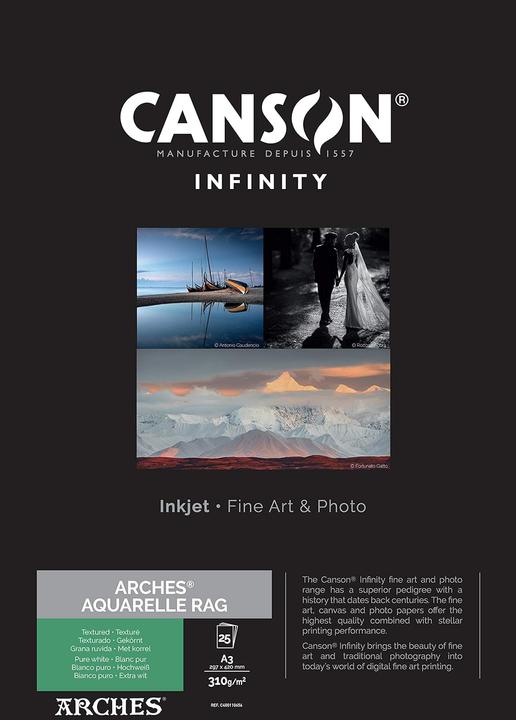 Image du produit Canson Papier aquarelle (310 g/m², 25x)