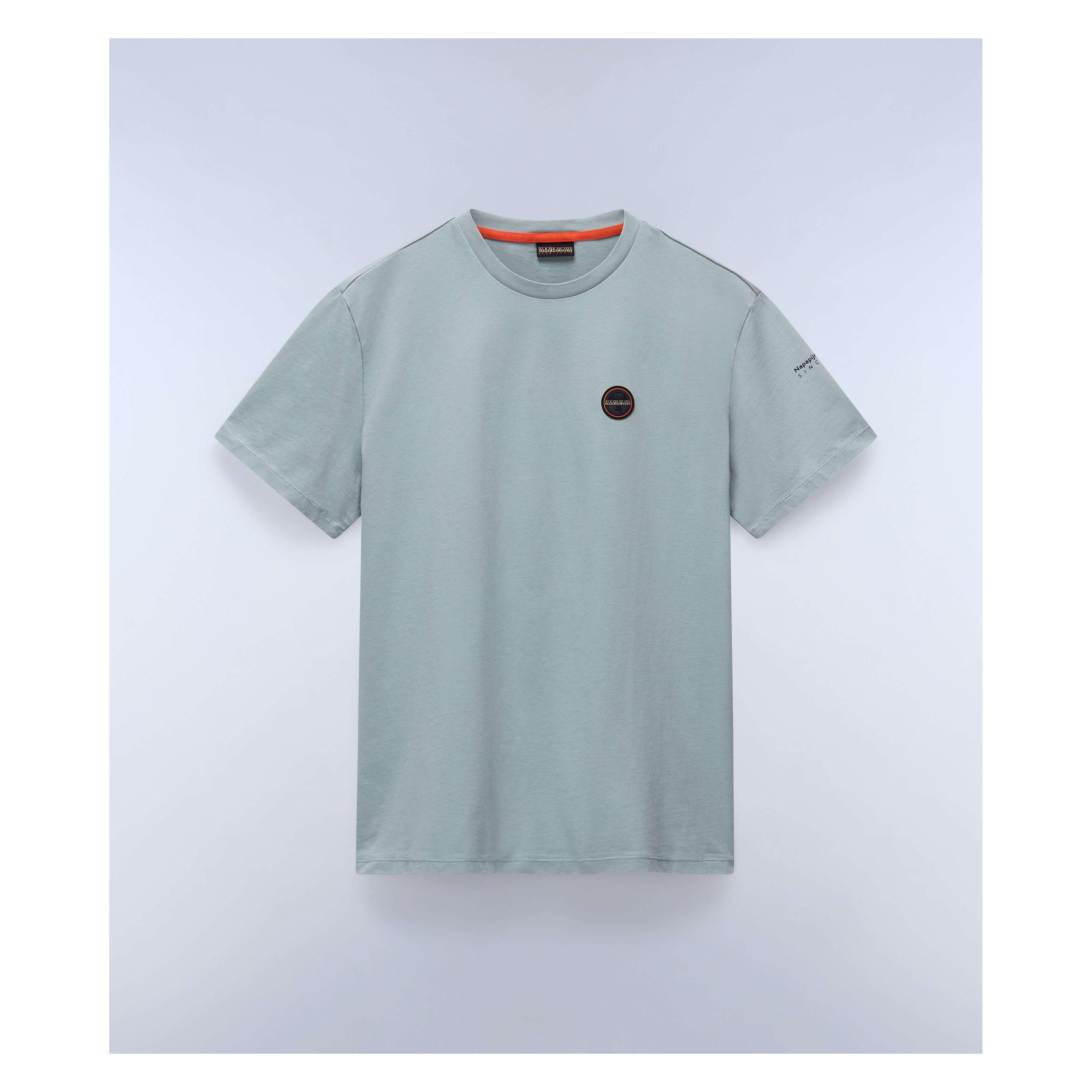 Napapijri, Mannen, T-shirts, S-Badge S/S, Groen, (S)