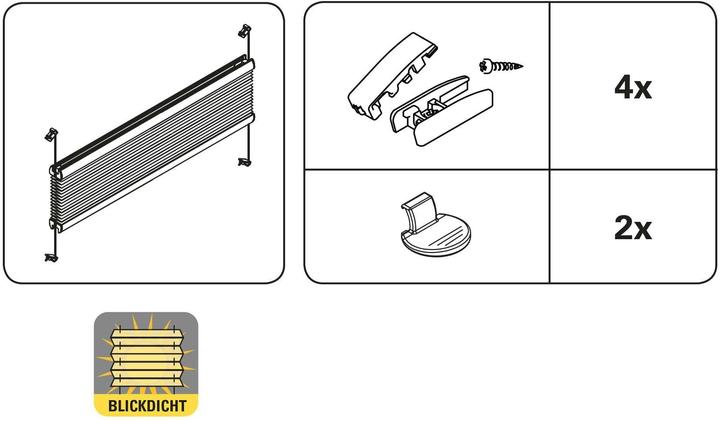 Actual product image Gardinia Plissée Concept (40 x 130 cm)