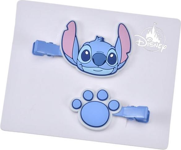 Image du produit Disney Stitch Haarspangen Set Farbklammern Pfotenabdruck (2 pcs)