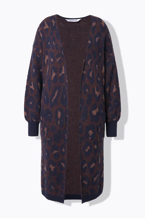 Produktbild Studio Untold Long-Strickjacke, oversized, Glitzer-Leo (60)