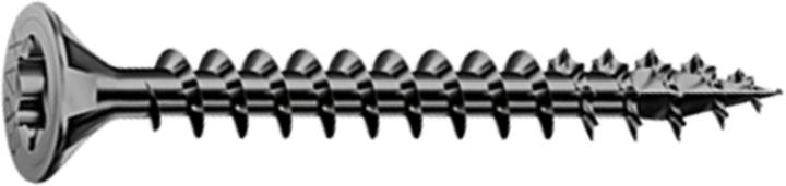 Produktbild Spax Senkmultikopf T-Star Plus T20 Vollgewinde Schwarz Verzinkt (200 Schrauben pro Stück)