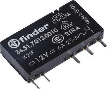 Image du produit Finder RELAIS 1RT BOBINE 12V SERIE 34.51