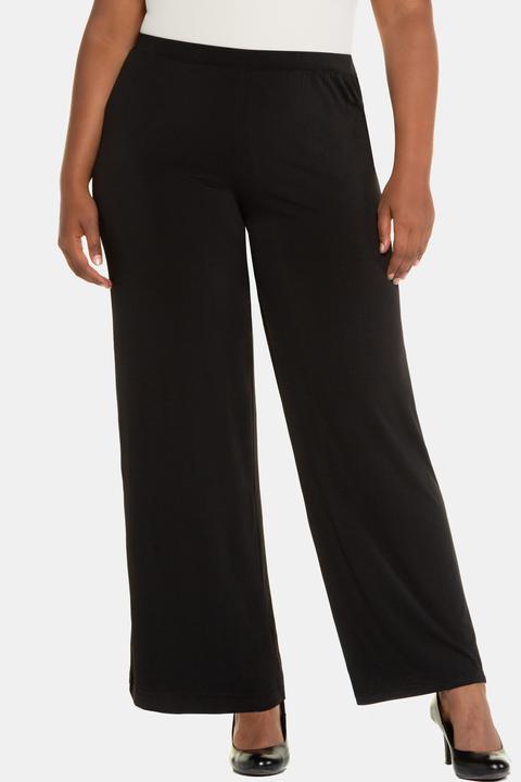 Produktbild Ulla Popken Jerseyhose, weites Bein, Elastikbund, bis Gr. 66/68 (54, 56)