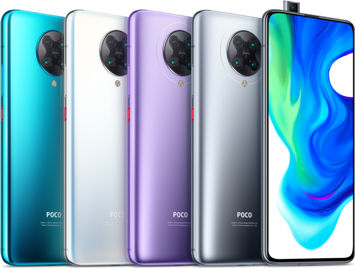 Actual product image Xiaomi Poco F2 Pro (128 GB, electric purple, 6.67", Dual SIM, 64 Mpx, 5G)