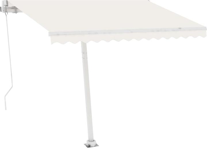 Produktbild vidaXL Stützen für Markisen Weiss 450x245 cm Eisen,Farbe: Weiss (4.50 m)