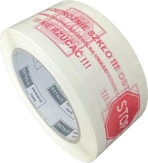 Produktbild Bestpak BSTech Klebeband selbstklebend mit Aufdruck 48x100m „Vorsichtiges Glas“ (48 mm)