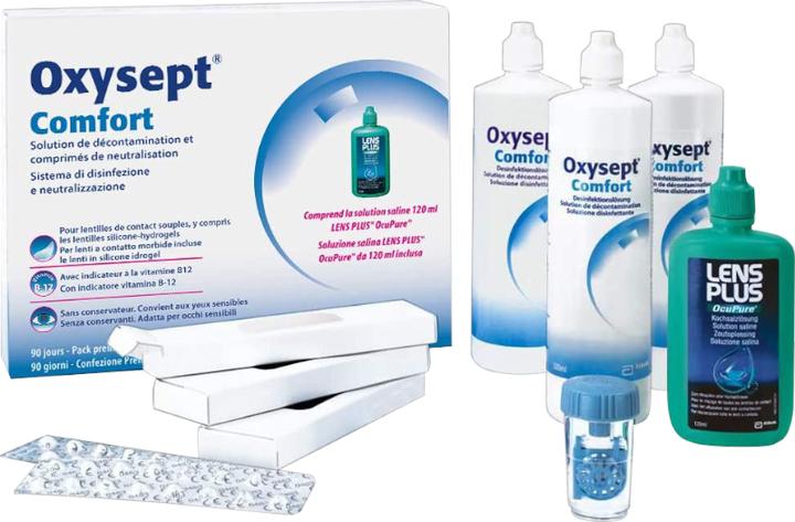 Actual product image Oxysept Comfort Lösung + LPOP (Peroxide system, 900 ml)