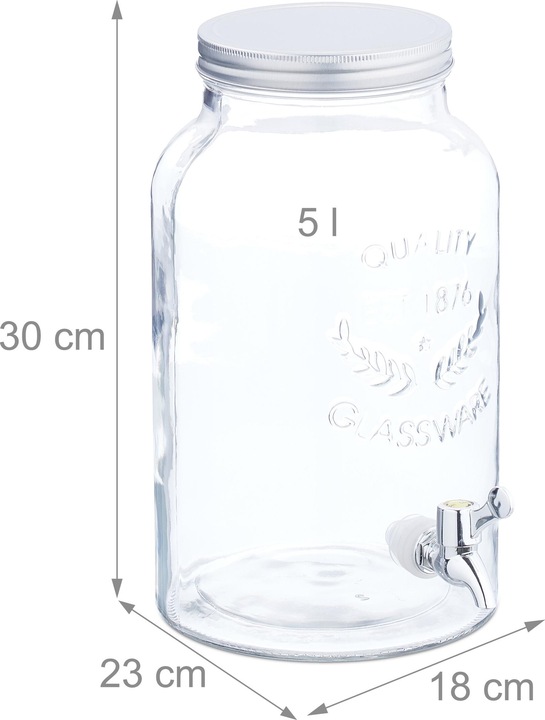 Image du produit Relaxdays Distributeur de jus