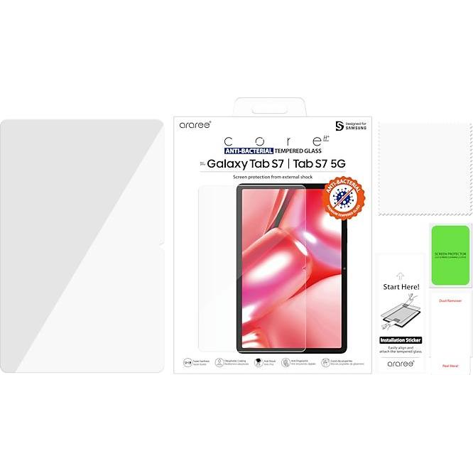 Samsung GP-TTT870KDATW (1 Stück, Galaxy Tab S7), Tablet Schutzfolie