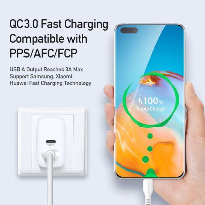 Produktbild Dux Ducis C70 USB Typ-C und USB Typ-A Charger (20 W, 1 Port)