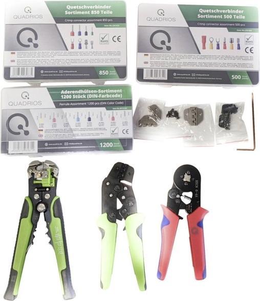 Image du produit Quadrios Jeu de pinces à sertir