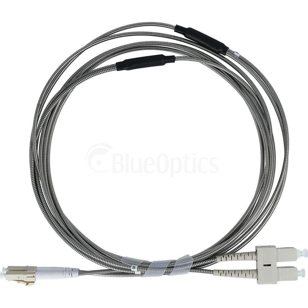 BlueOptics stahlarmiertes Duplex LWL Patchkabel LC-SC Multimode OM3 3 Meter (3 m), Netzwerkkabel