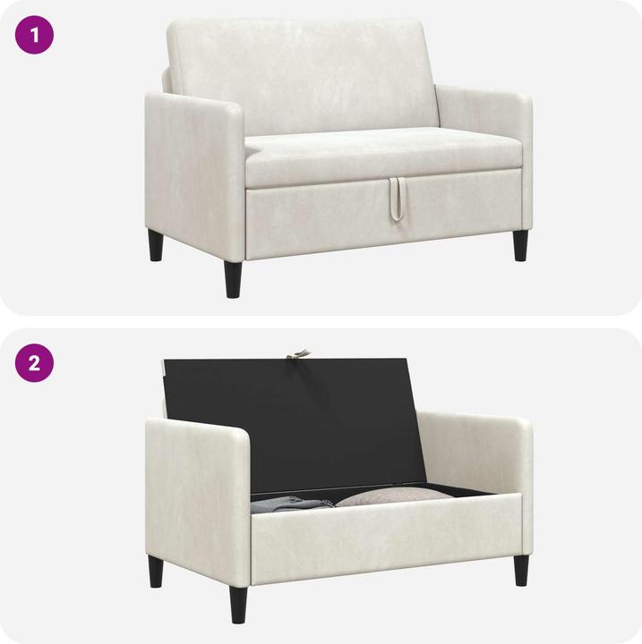 Produktbild vidaXL Sofa mit Stauraum