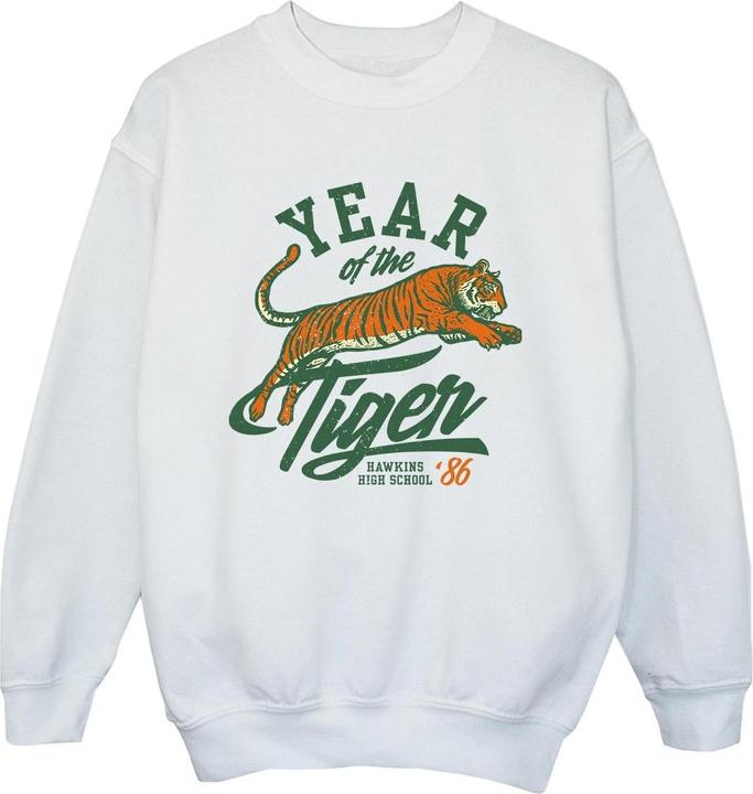 Produktbild Netflix Stranger Things Hawkins Year of The Tiger 86 Sweatshirt Jungen (152, 158)