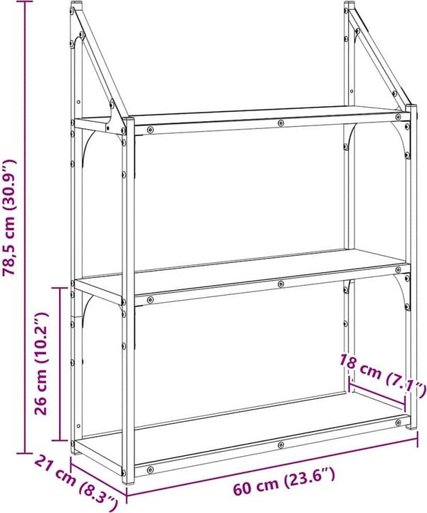 Produktbild vidaXL Wandregal