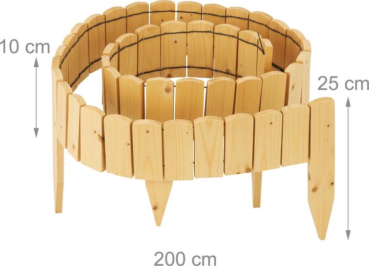 Immagine prodotto Relaxdays Bordo per aiuola (200 cm)