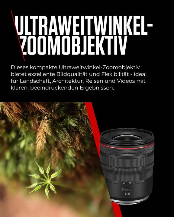 Immagine prodotto Canon RF 14-35mm f/4L IS USM - (EU) (Canon RF, Full frame)