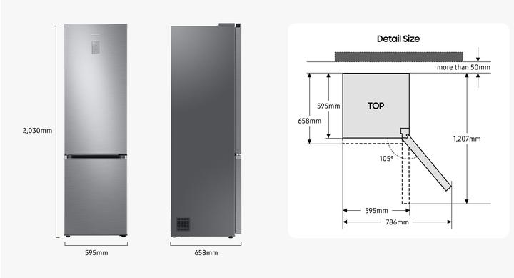 Actual product image Samsung RB34C600DSA/EF (344 l)